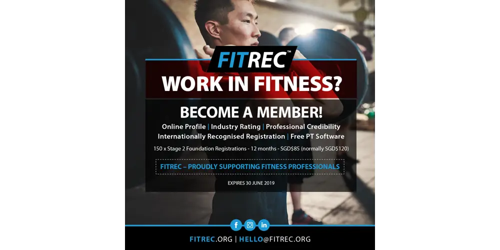 Welcome fitness professionals of Singapore