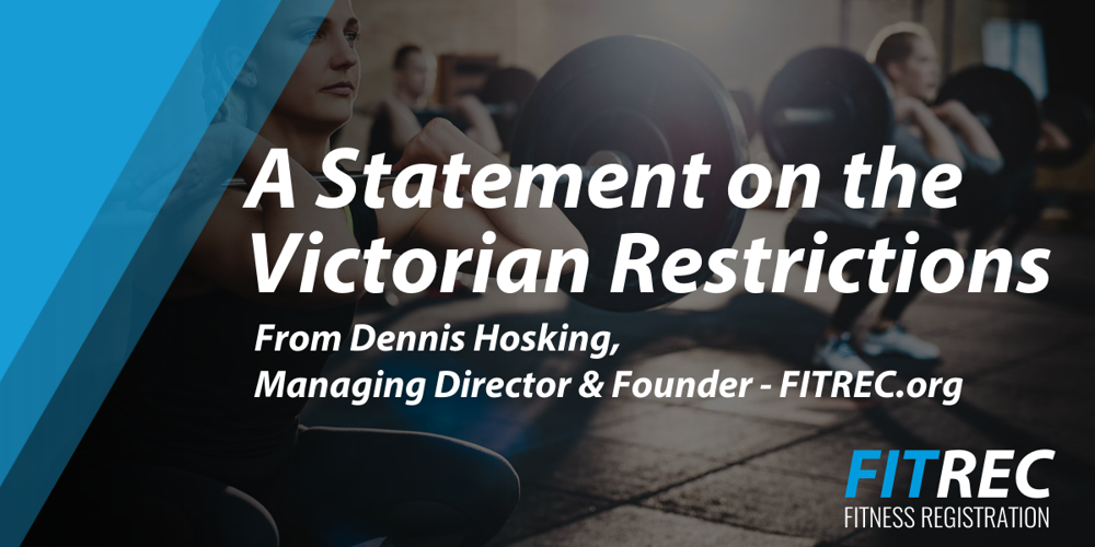 A Statement on Victoria's Restrictions
