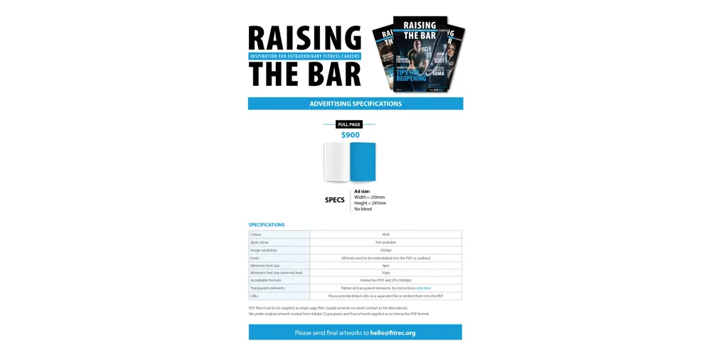 Advertising Space - Full Page